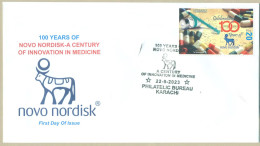 PAKISTAN MNH 2023 FDC 100 YEARS OF NOVO NORDISK ( DENMARK ) MEDICINE MEDICAL HEALTH FIRST DAY COVER - Pakistán