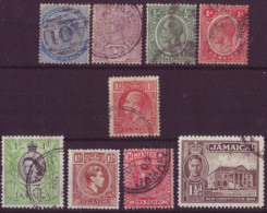 Europe - Angleterre Colonies - Jamaïque - Lot De 9 Timbres Différents - 7558 - Giamaica (...-1961)