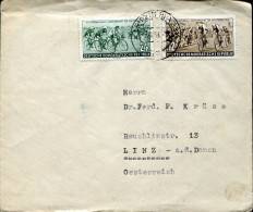 X0704 Germany Ddr,  Cover Circuled 1954 With Cycling  Cyclisme Radfahren Stamps - Wielrennen