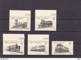 Turkey, 1988, Mi: 2814/18 2570/74 MNH ** - Eisenbahnen