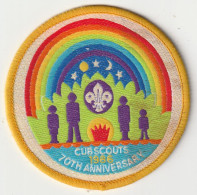 CUBA  --  CUBSCOUTS  1986   --  70th ANNIVERSARY  --  SCOUTISME, JAMBOREE  --  OLD PATCH - Padvinderij