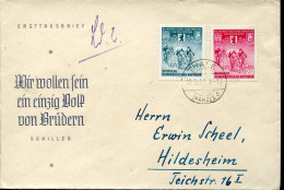 X0706 Germany Ddr,  Cover Circuled 1955 With Cycling  Cyclisme Radfahren Stamps - Ciclismo