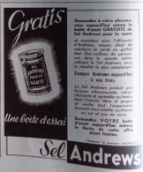 Publicité De Presse ; Sel Andrews Pour La Santé - Art Déco - Publicidad