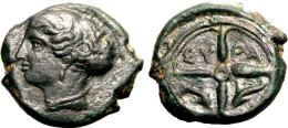 SICILY, SYRACUSE, Second Democracy, Bronze Hemilitron, Circa 410-405 BC. - Griechische Münzen