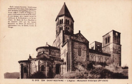 FRANCE - Saint Nectaire - L'église - Monument Historique XIe Siècle - Carte Postale Ancienne - Saint Nectaire