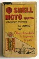 Calendrier 1930 + Bloc Note Publicitaire - SHELL MOTO Naphta Première Essence Du Monde Pompe à Essence Pétroles Jupiter - Collezioni