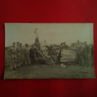 CARTE PHOTO AVION ACCIDENT SOLDATS - ....-1914: Precursori