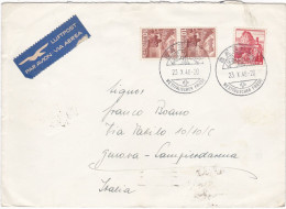 SVIZZERA - BASEL - BUSTA -  VIAGGIATA PER SAMPIERDARENA (GENOVA ) ITALIA 1948 - Otros & Sin Clasificación