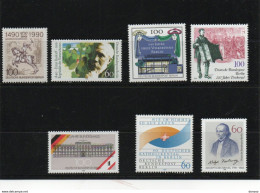 BERLIN 1990 Yvert 821 + 823 + 827-828 + 833-834 + 840 NEUF** MNH Cote : 22,70 Euros - Unused Stamps