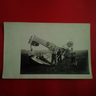 CARTE PHOTO AVION ACCIDENT SOLDATS - ....-1914: Précurseurs