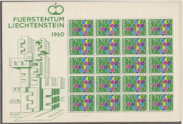 LIECHTENSTEIN 398 I, Kleinbogen, Postfrisch **,  Europa CEPT:  Waben 1960 - 1963