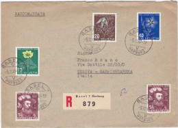 SVIZZERA - BASEL - BUSTA -  VIAGGIATA PER SAMPIERDARENA (GENOVA ) ITALIA 1949 - Altri & Non Classificati