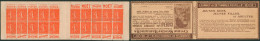 Carnet (1931) - N°199-C73** Série 261, Type Semeuse Lignée N°199a (type II A). MOET ET CHANDON, Chocolat, Champagne - Autres & Non Classés