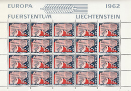 LIECHTENSTEIN 418, Kleinbogen, Postfrisch **,  Europa CEPT:  Hände 1962 - 1962