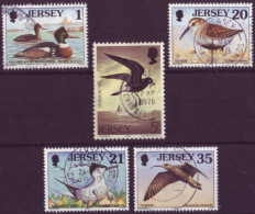 Europe - Jersey - Birds - 5 Timbres Différents - 7562 - Jersey