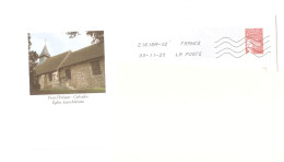 Calvados Pont-l'Evêque PAP Illustré  - Marianne Luquet Lettre 20 G Repiquage Entier Postal Stationery St-Melaine - Prêts-à-poster: Repiquages /Luquet