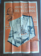 Affiche Journée Nationale En Faveur Des Vieillards Illustré Par Bernavay P - Affiches