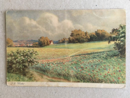 Kunstler Illustrateur - Signed Mohr Country Landscape Bucuresti 1932 Recas Timis - Autres & Non Classés