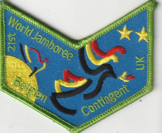 BELGIEN CONTINGENT  --  21st WORLD JAMBOREE  UK 2007  --  SCOUTISME, JAMBOREE  --  OLD PATCH - Movimiento Scout