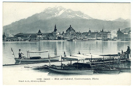 LUZERN - Blick Auf Bahnhof, Friedensmuseum, Pilatus - Luzern