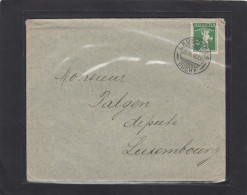 LETTRE DE LAUSANNE OUCHY POUR UHN DEPUTE A LUXEMBOURG, 1918. - Covers & Documents