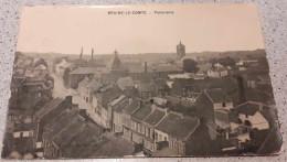 CPA - BRAINE-LE-COMTE - Panorama - 1914 - Rue Du Moulin - Rue Du Gazométre - Rue Ed. Etienne - Timbrée - Glacée - Braine-le-Comte