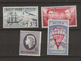 1957 MNH Ross Dependency Mi 1-4 Postfris** - Neufs