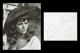 Claudia Cardinale - Italian Actress - Signed Album Page + Photo - 1987 - COA - Schauspieler Und Komiker