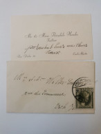 Enveloppe +carte Visite, Tailleur Esch-Alzette 1931 - Storia Postale
