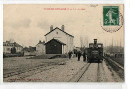 VILLELOIN-COULANGE LA GARE TRAIN TRES JOLI PLAN ANIMEE - Otros & Sin Clasificación