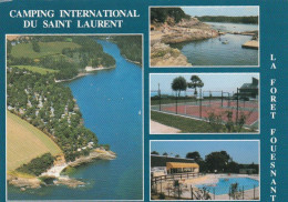 La Foret Fouesnant, Camping International, Multiview,  France - Used Postcard - E1 - Other & Unclassified