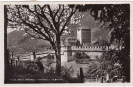 SVIZZERA  - BELLINZONA - CARTOLINA - CASTELLO DI SVITTO - VIAGGIATA PER FIRENZE - ITALIA - 1953 - Otros & Sin Clasificación