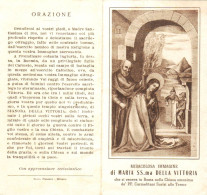 Santino Miracolosa Immagine Di Maria Ss.ma Della Vittoria - Devotion Images