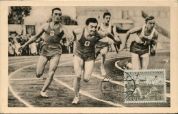 X0711 Ceskoslovensko, Maximum Card 1952, Running  Course Laufsport - Athletics