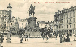 59 - Lille - Place Richebé - Monument Faidberbe - Animée - CPA - Voir Scans Recto-Verso - Lille
