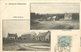 56 - Camp De Coetquidan - Multivues - L'Hotel Terminus - Chapelle Saint Malo - Oblitération Ronde De 1905 - CPA - Voir S - Guer Coetquidan