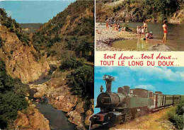 Trains - Les Gorges Du Doux Et Le Mastrou - Multivues - CPM - Voir Scans Recto-Verso - Trenes