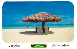 Format Spécial - 170 X 125 Mms - Jamaique - Jamaica - Negril - Natural Umbrella - Scènes De Plage - Carte Neuve - Voir S - Giamaica