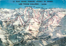 73 - Savoie - Les 3 Vallées - Courchevel - Méribel - Les Belleville - Le Plus Grand Domaine Skiable D'Europe - Carte Géo - Sonstige & Ohne Zuordnung