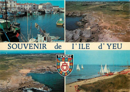 85 - Ile D'Yeu - Multivues - Blasons - Carte Neuve - CPM - Voir Scans Recto-Verso - Ile D'Yeu