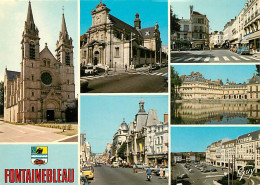 77 - Fontainebleau - Ville - Multivues - Blasons - Automobiles - Carte Neuve - CPM - Voir Scans Recto-Verso - Fontainebleau