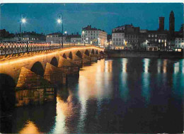 71 - Macon - Le Pont De Saint-Laurent - Vue De Nuit - Flamme Postale - CPM - Voir Scans Recto-Verso - Macon