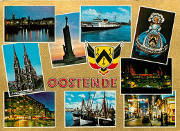 Belgique - Ostende - Oostende - Multivues - Blasons - Poupées - Bateaux - Carte Neuve - CPM - Voir Scans Recto-Verso - Oostende