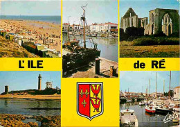 17 - Ile De Ré - Multivues - Scènes De Plage - Bateaux - Blasons - CPM - Voir Scans Recto-Verso - Ile De Ré