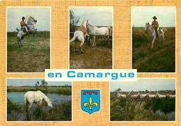 Animaux - Chevaux - Camargue - Multivues - Blasons - CPM - Voir Scans Recto-Verso - Caballos