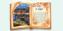 34 - Cap D'Agde - Le Port - Découpe Originale Livre - CPM - Voir Scans Recto-Verso - Agde