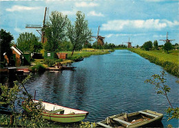 Pays-Bas - Nederland - Hollandse Molen - Moulin à Vent - Bovenkruiers Bij Kinderdijk ; Anno 1740 - CPM - Voir Scans Rect - Andere & Zonder Classificatie