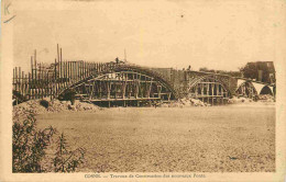 58 - Cosne Cours Sur Loire - Travaux De Construction Des Nouveaux Ponts - CPA - Voir Scans Recto-Verso - Cosne Cours Sur Loire