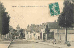 58 - Cosne Cours Sur Loire - Entrée De Cosne Par La Rue De Lyon - CPA - Oblitération De 1909 - Voir Scans Recto-Verso - Cosne Cours Sur Loire