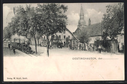 AK Oestinghausen, Gasthaus Zum Stern Von Caspar Sauerland, Einfahrender Zug  - Andere & Zonder Classificatie